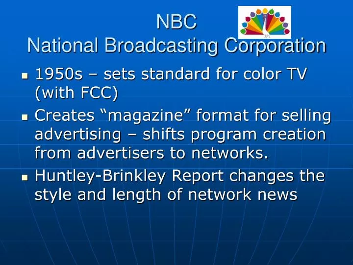 nbc national broadcasting corporation