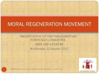 MORAL REGENERATION MOVEMENT
