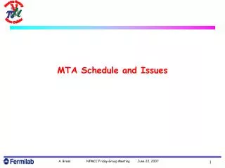 MTA Schedule and Issues