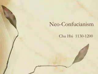 Neo-Confucianism