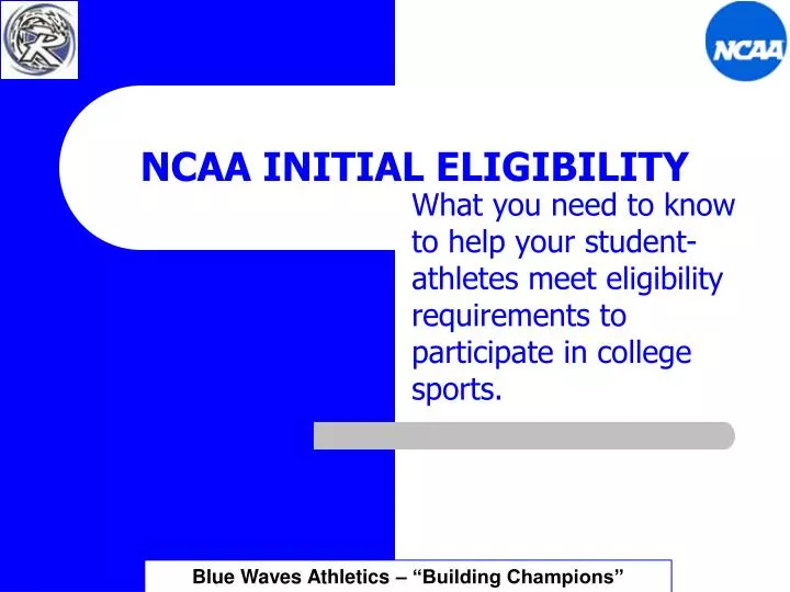 ncaa initial eligibility