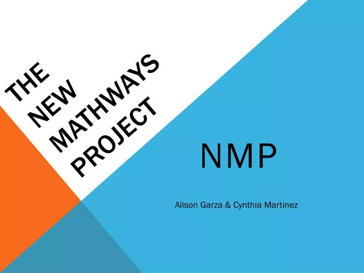 the new mathways project