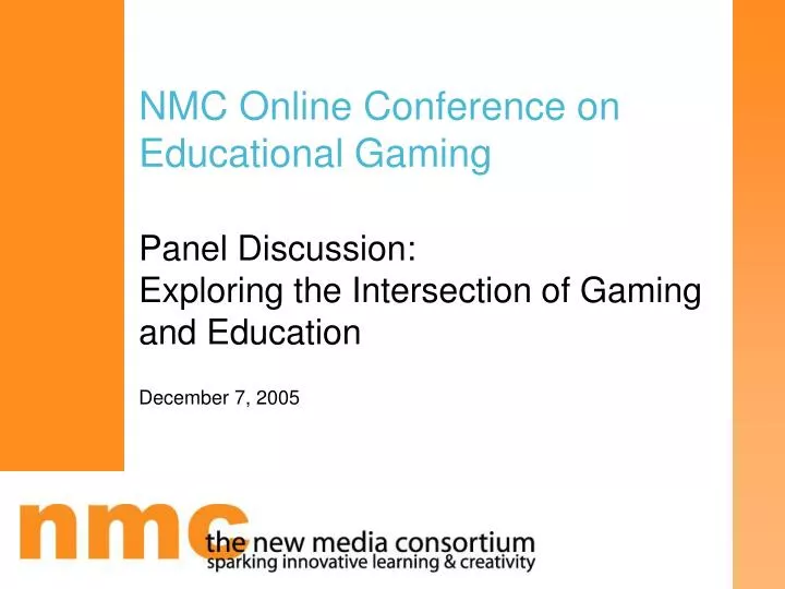 nmc online conference on educational gaming