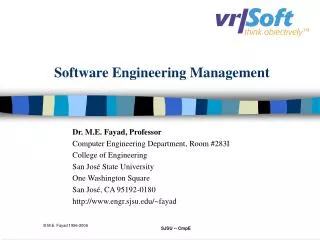 Software Engineering Management
