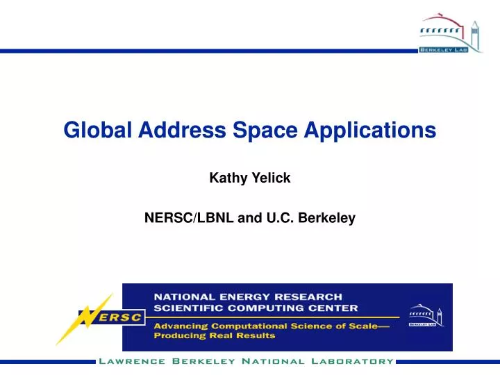 global address space applications