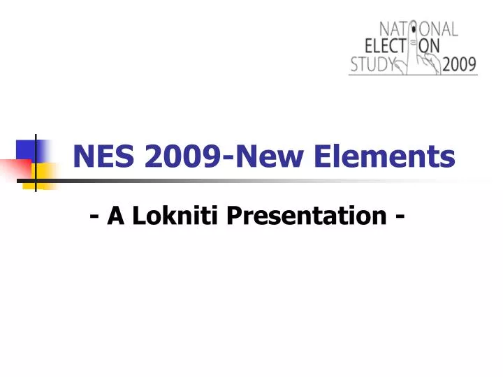 nes 2009 new elements