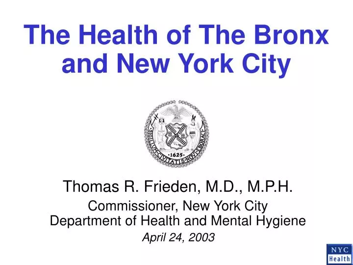 the health of the bronx and new york city