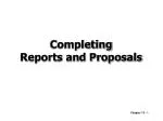 Completing Reports and Proposals - slide 1
