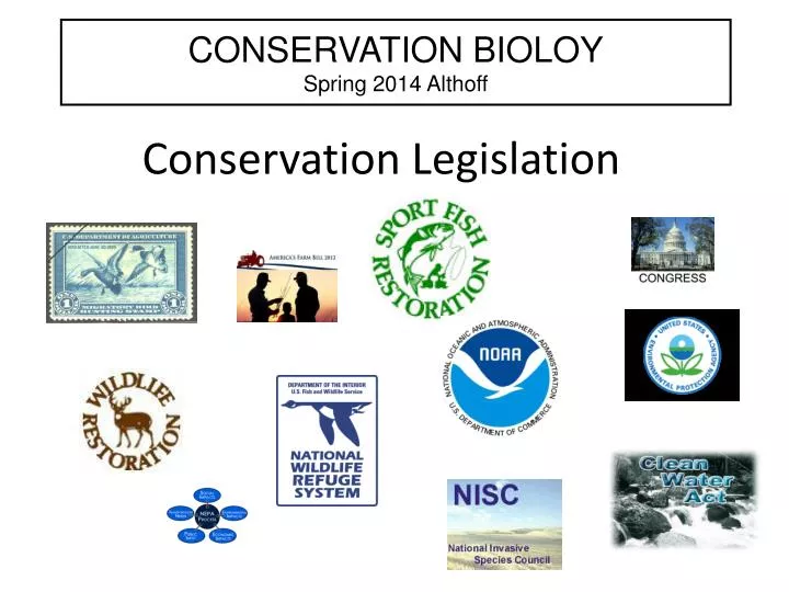 conservation legislation