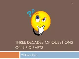 three decades of questions on lipid rafts