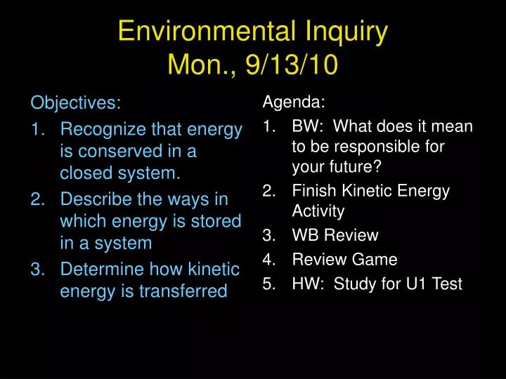 environmental inquiry mon 9 13 10