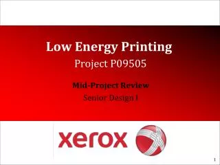 low energy printing project p09505