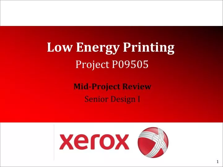 low energy printing project p09505