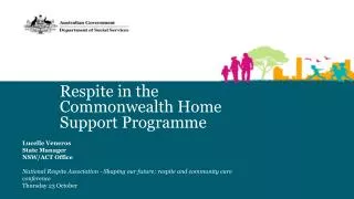 Respite in the Commonwealth Home Support Programme