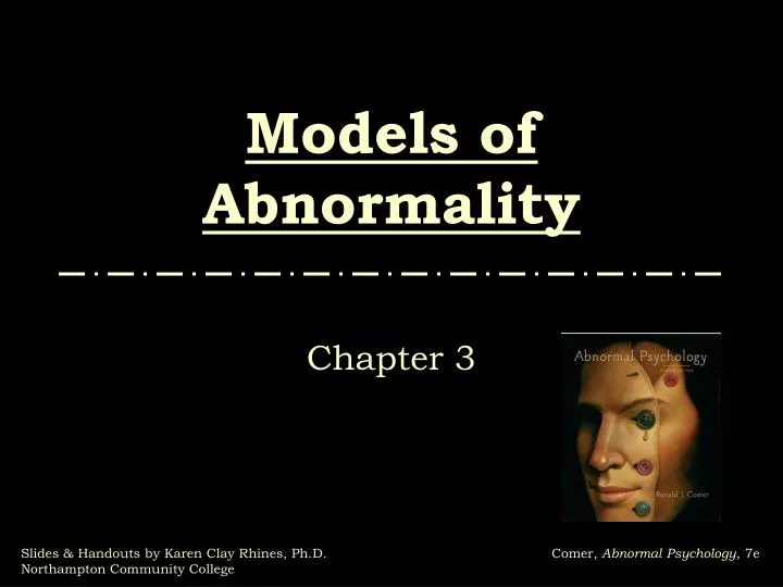 models of abnormality