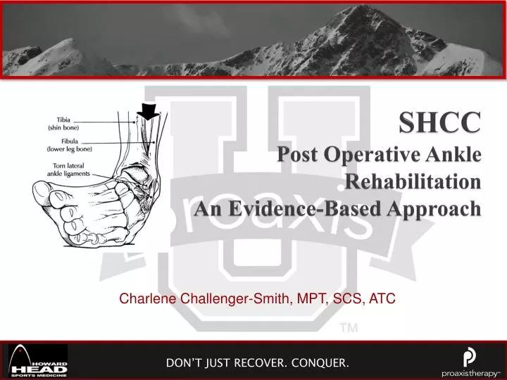 shcc post operative ankle rehabilitation an evidence based approach