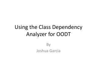 Using the Class Dependency Analyzer for OODT