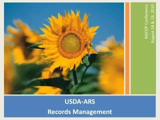 USDA-ARS Records Management