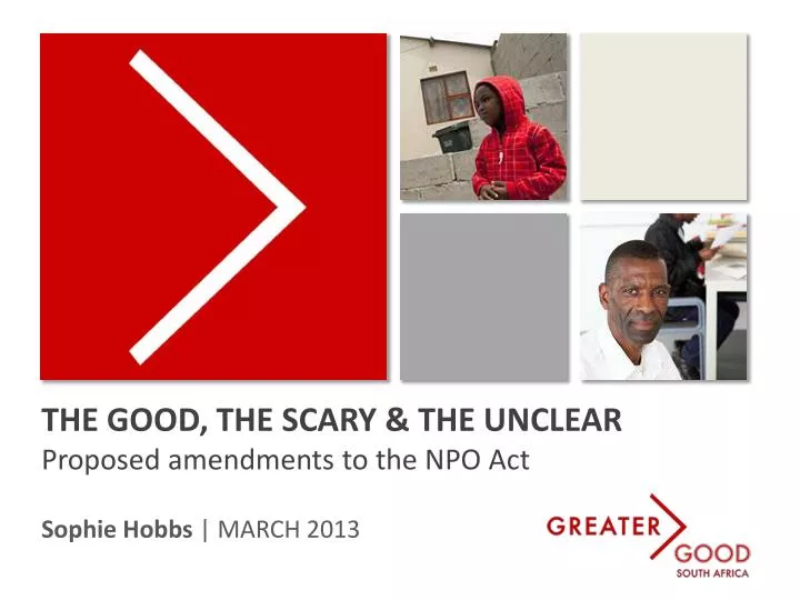 the good the scary the unclear proposed amendments to the npo act