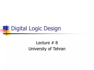 Digital Logic Design