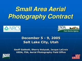 Small Area Aerial Photography Contract