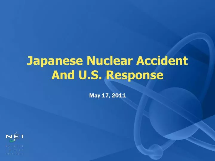 japanese nuclear accident and u s response