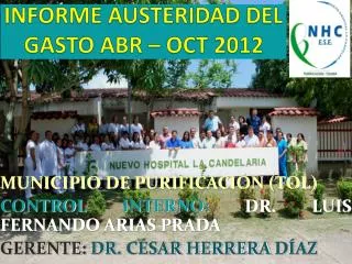 informe austeridad del gasto abr oct 2012