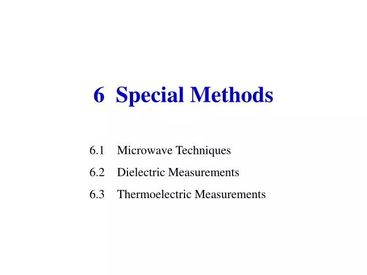 6 special methods