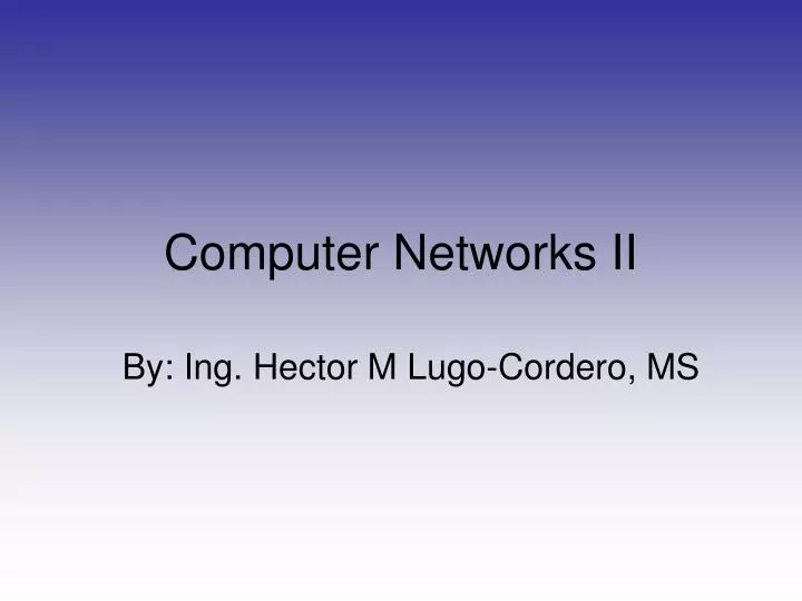 computer networks ii