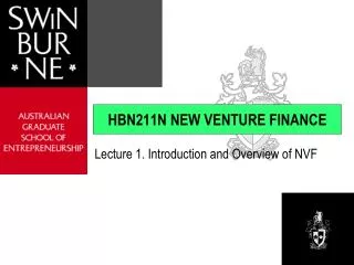 HBN211N NEW VENTURE FINANCE