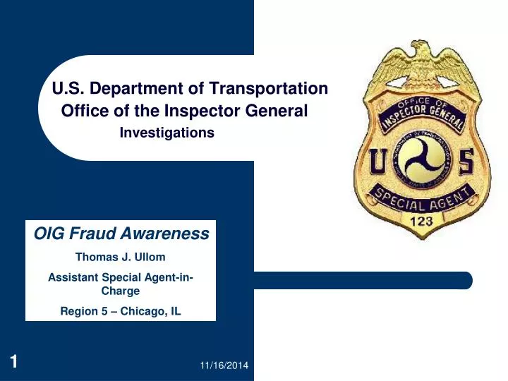 u s department of transportation office of the inspector general