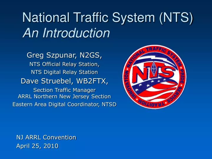 nj arrl convention april 25 2010