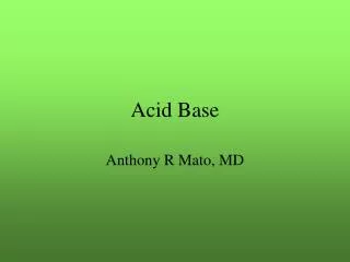 acid base