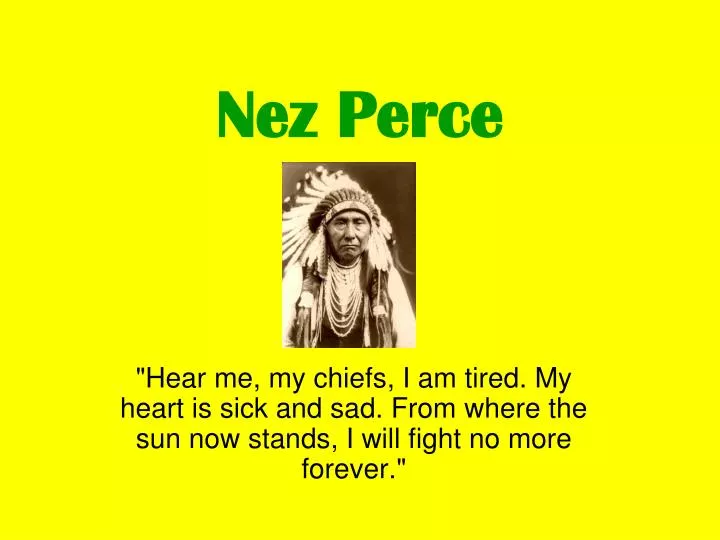 nez perce