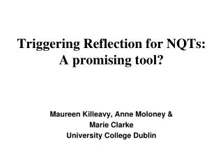 Triggering Reflection for NQTs: A promising tool?