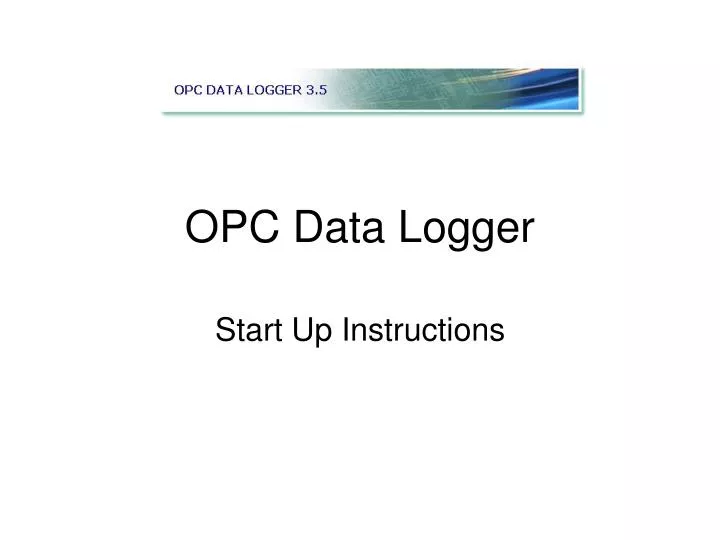 opc data logger