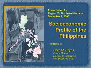 Socioeconomic Profile of the Philippines