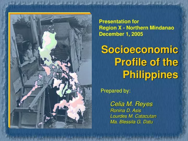 socioeconomic profile of the philippines
