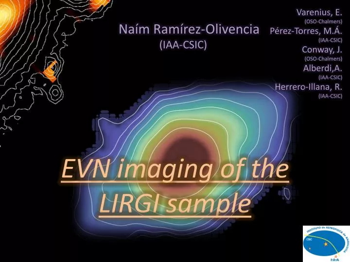 evn imaging of the lirgi sample
