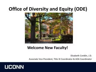 Office of Diversity and Equity (ODE)