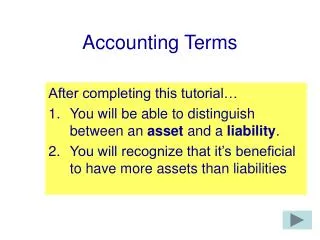 Accounting Terms