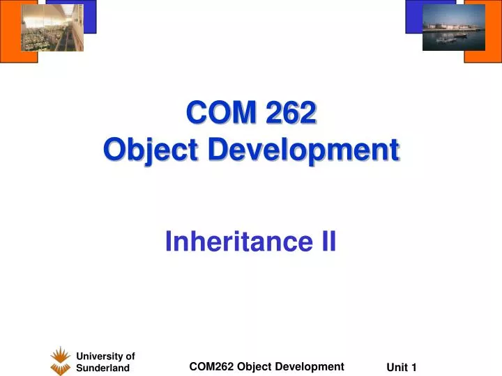 com 262 object development
