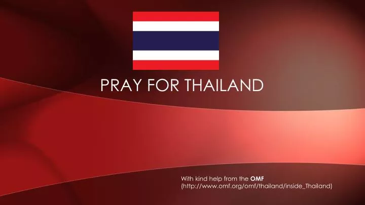 pray for thailand