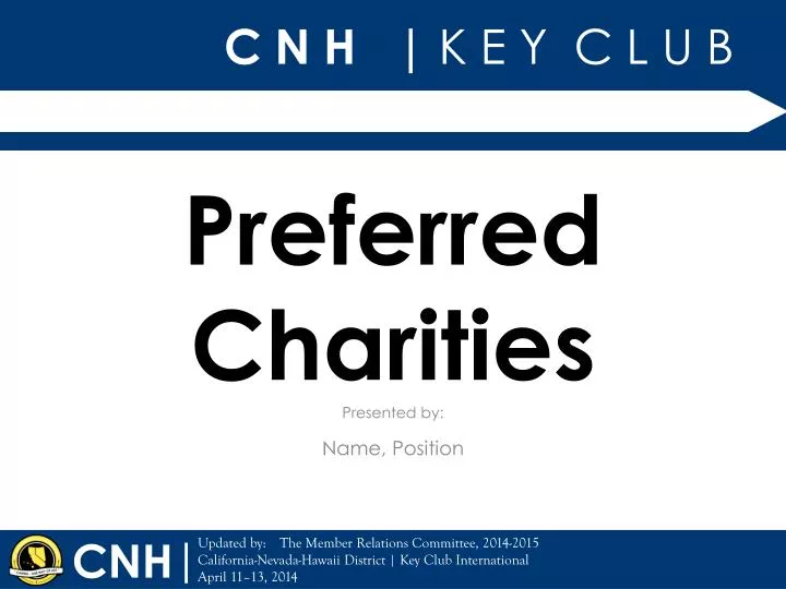 preferred charities