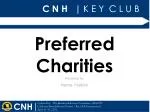 Preferred Charities - slide 1