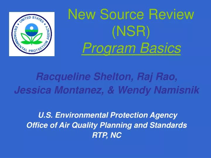 new source review nsr program basics