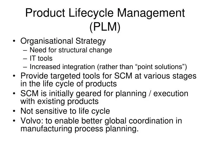 product lifecycle management plm