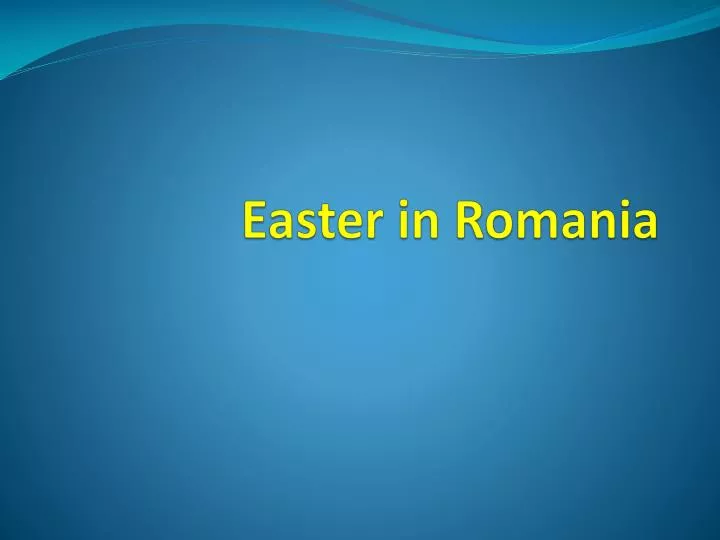 easter in romania