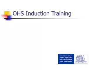 OHS Induction Training