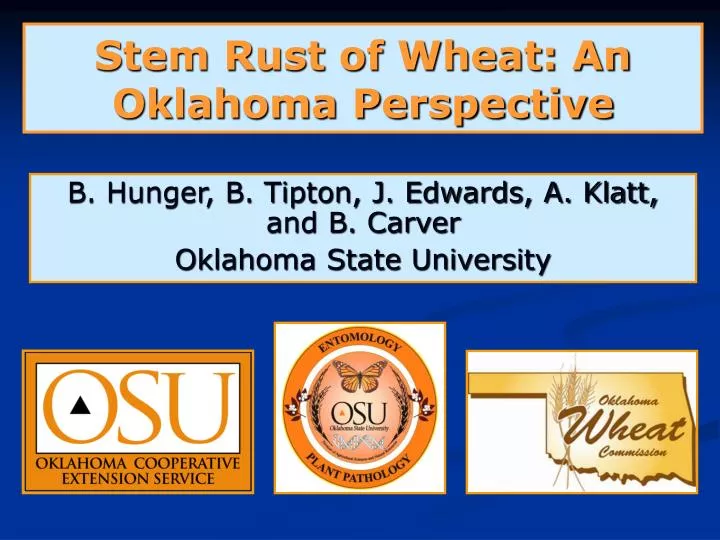 stem rust of wheat an oklahoma perspective